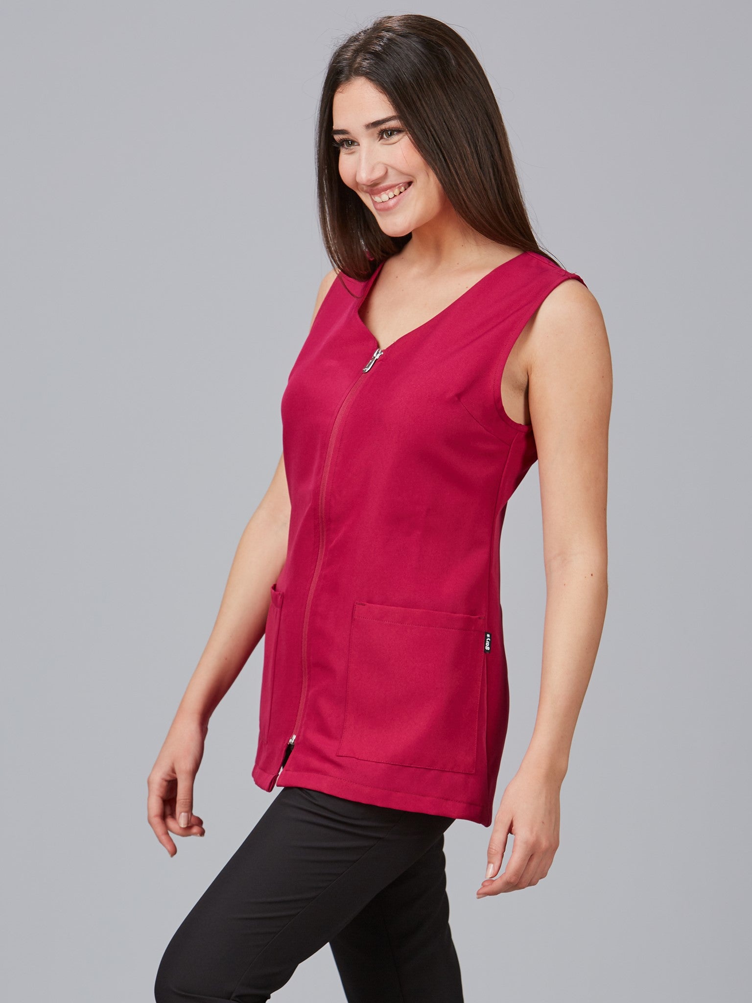Scamiciato donna antideco con zip Antartide