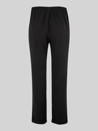 Pantaloni donna stretch antideco risvolto alla caviglia