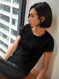 T-shirt donna cotone Inspire girocollo 140 gr