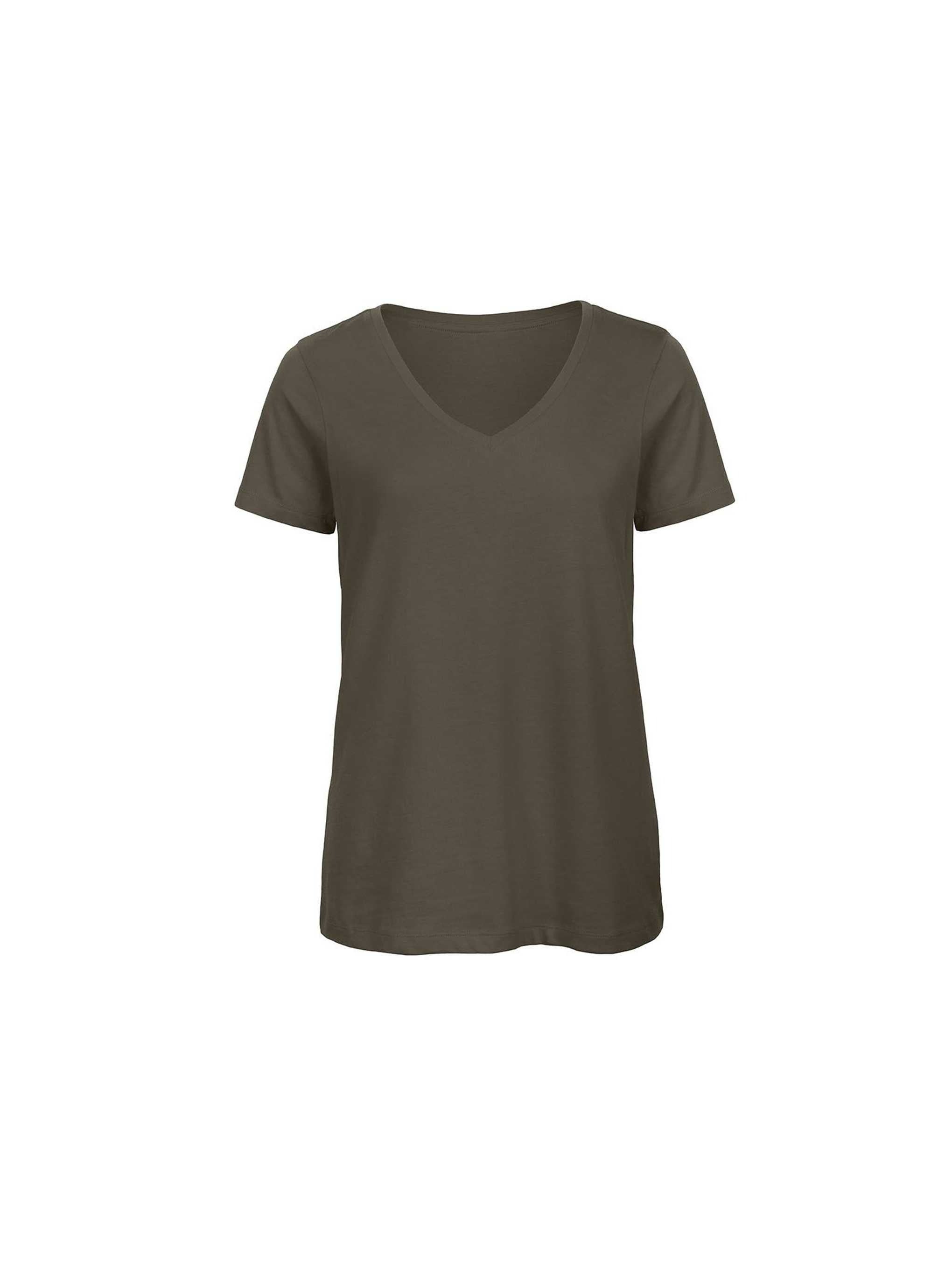 T-shirt donna cotone Inspire scollo a V