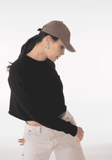Felpa corta donna